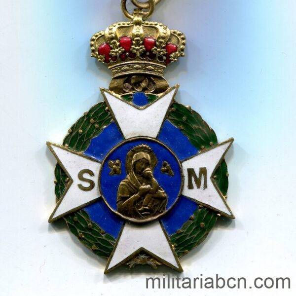 Medalla de la Asociación de Damas de Sanidad Militar. Época de Franco