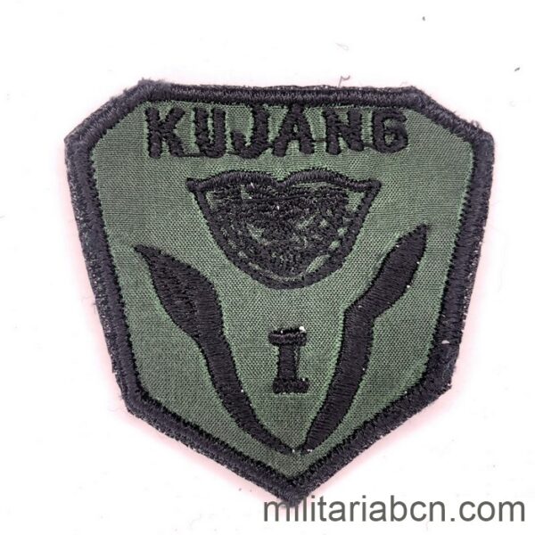 Indonesia. Kujang Special Forces Patch. Green background