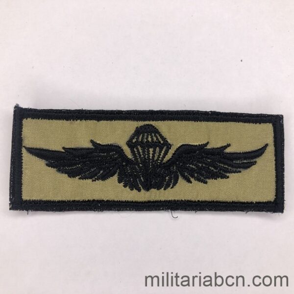 Indonesia. Parachute Troops Patch. Sand background