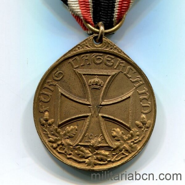 Germany. Patriotic medal. Furg Dagerland. 1914, World War I Medal. reverse