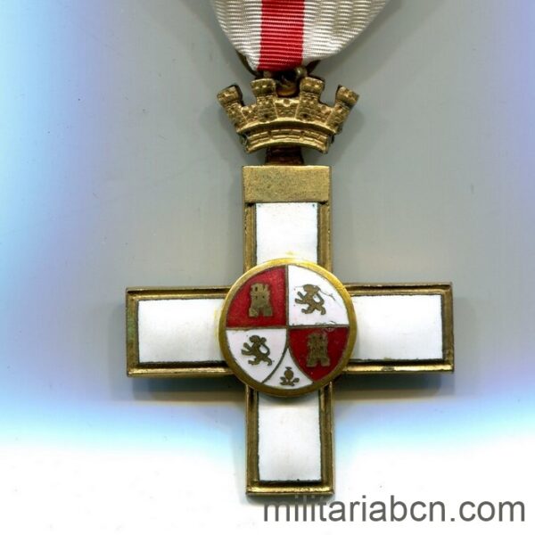 Cruz al Mérito Militar de1ª Clase. Distintivo blanco. Período II República.