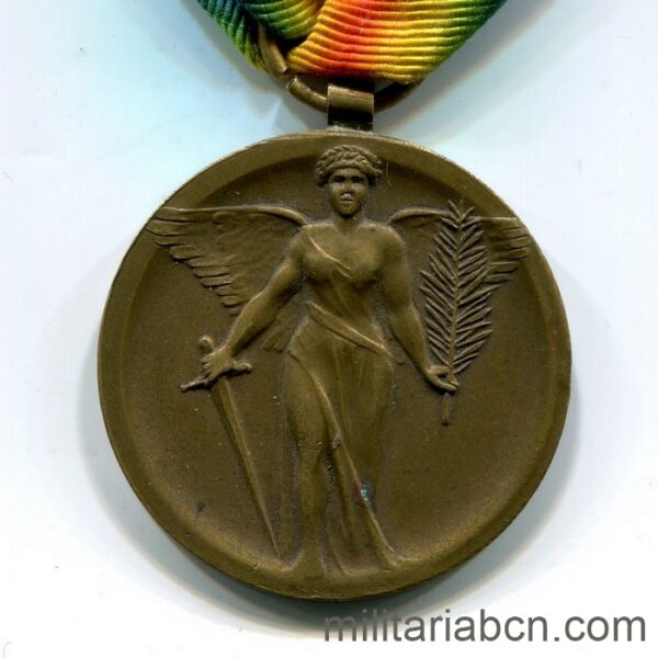 Romania. Inter-Allied or Victory Medal. Type 3. With suspension cylinder.