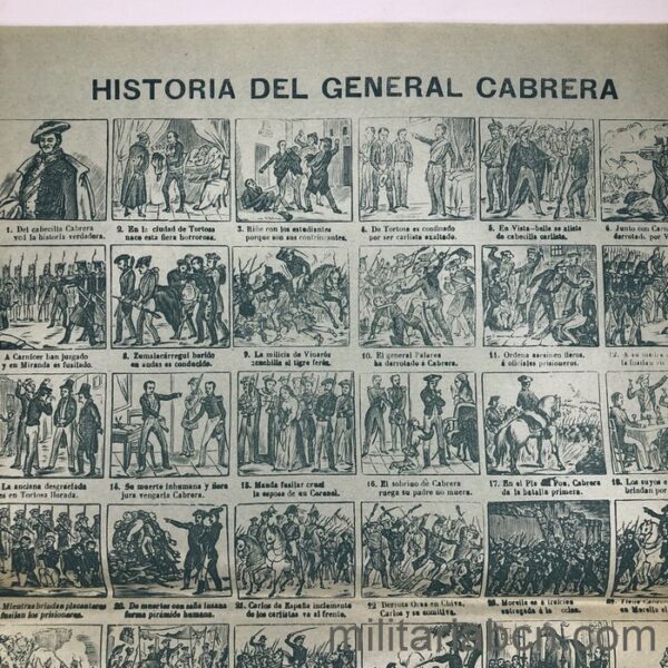 Cartel, Auca o Aleluya del General Cabrera. 44 x 32'5 cm.