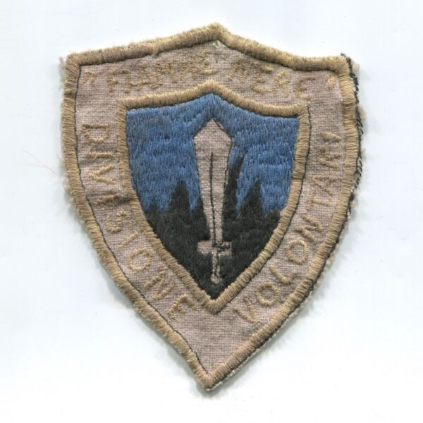 Insignia de brazo de Oficial de la División Fiamme Nere del Corpo Truppe Volontarie