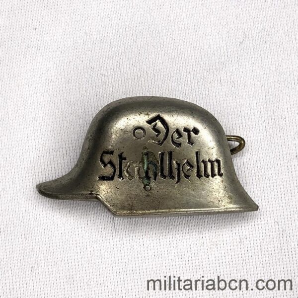 Alemania. Insignia de solapa de la Asociación de Ex Combatientes Stahlhelm. Bund der Frontsoldaten. 1918-1935.
