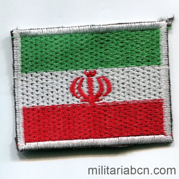Islamic Republic of Iran. Patch with the national flag. Iranian military insignia. Militaria Barcelona