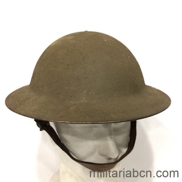 USA. American M1917 helmet with original liner and chinstrap.