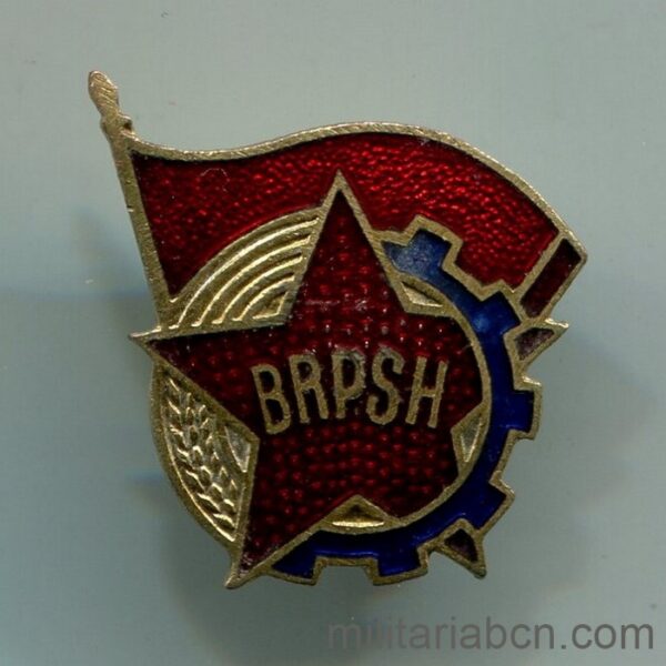 People's Socialist Republic of Albania. Badge of Member of the Bashkimi i Rinisë së Punës së Shqipërisë BRPSh