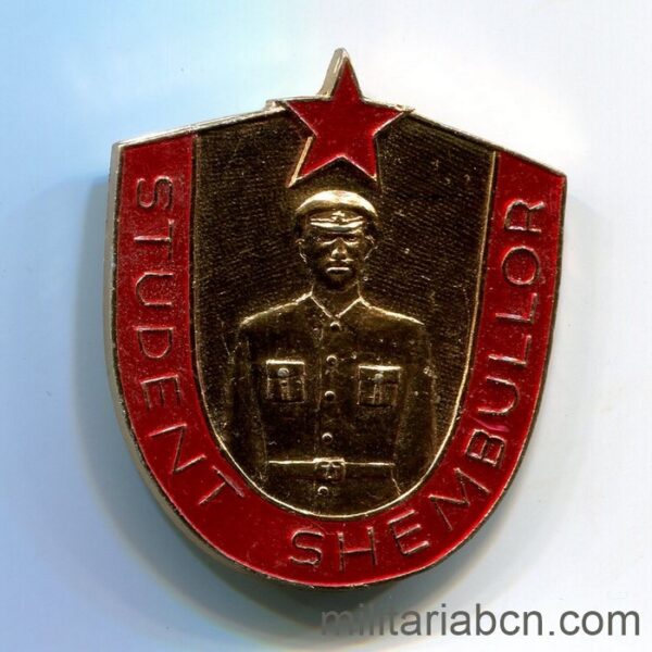 People's Socialist Republic of Albania. Exemplary Student Badge.
