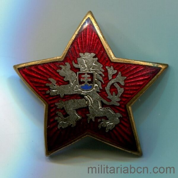 Socialist Republic of Czechoslovakia. Officer cap badge