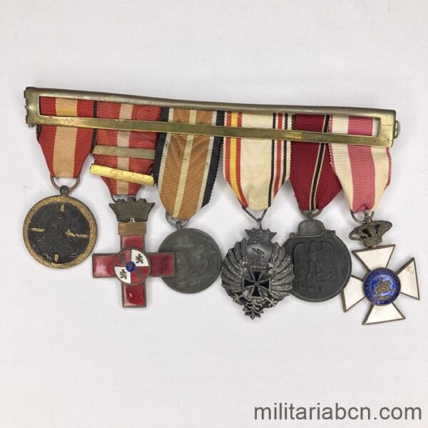 Medallas de un Oberleutnant, Teniente de la División Azul.