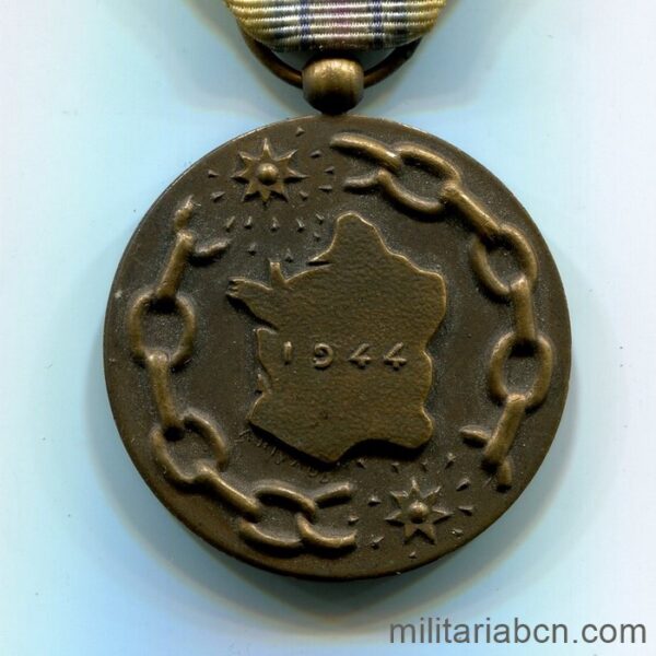Francia. Medalla de la Francia Liberada. Médaille de la France Liberée. 1947.