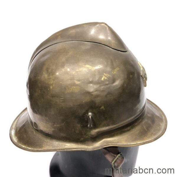. Bulgarian firefighters helmet from the 1950s,