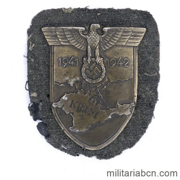Alemania III Reich. Placa de Crimea. Krimschild. Magnética. Condecoración militar alemana instituida el 25 de julio de 1942
