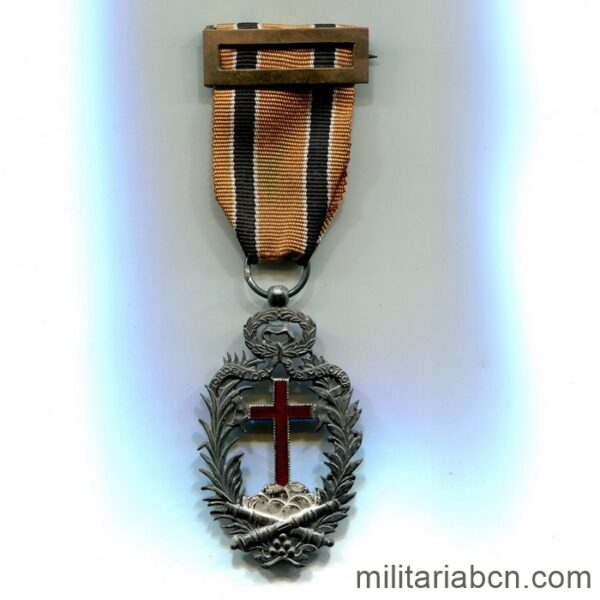 Medalla de la Orden Humanitaria de la Santa Cruz y Víctimas del 2 de Mayo de 1808. cinta