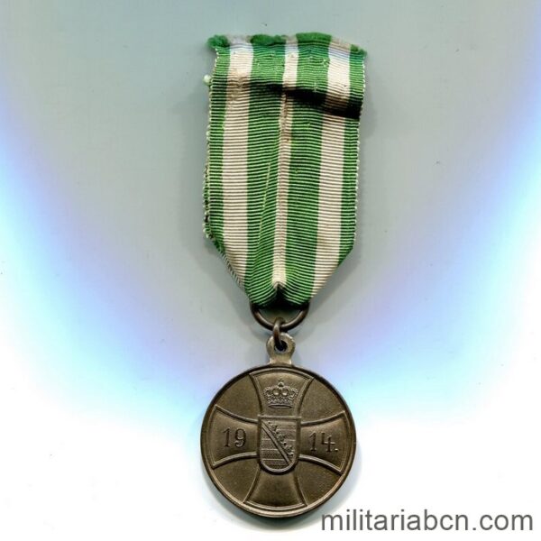 Germany. Sachsen-Altenburg. Bronze Medal for Valor. 1914. Ernst II von Sachsen-Altenburg period