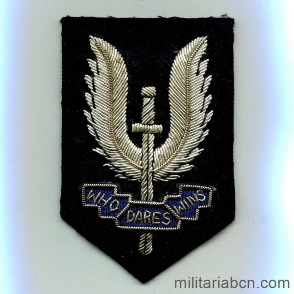 United Kingdom. Embroidered badge for blazer or jacket of the SAS Special Air Service.