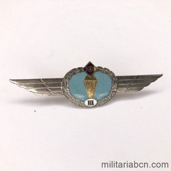 DDR German Democratic Republic. Parachutist badge. Model 1986. 3rd Class.