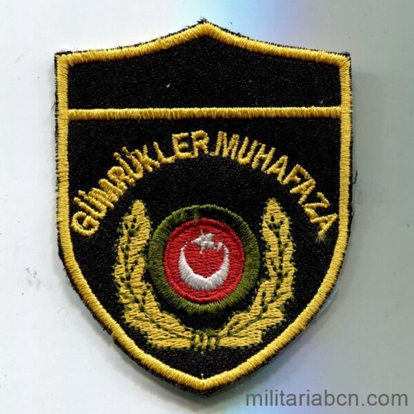 Turquía. Insignia de brazo de la Policía Turca en tela. Aduanas. G5