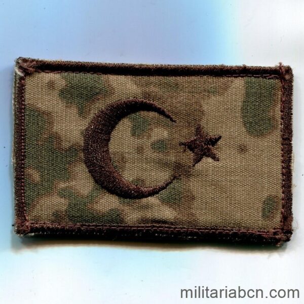 Turquía. Parche del Ejército Turco en tela. Camuflaje. D6