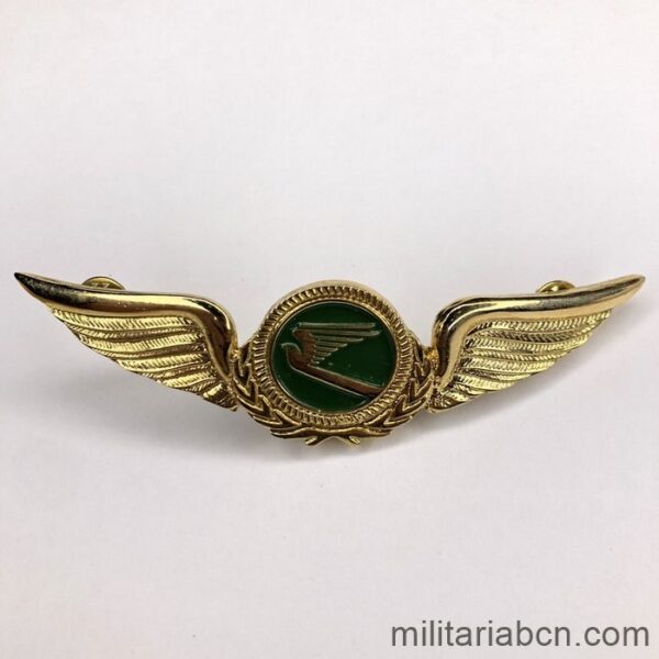 Turkmenistan. Insignia de gorra de piloto de la Compañía de Aviación Turkmenistan Airlines. 106 mm.