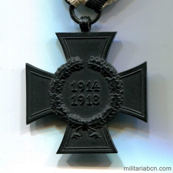 Germany. Cross of Honor of the First World War. No Swords for Widows. In black