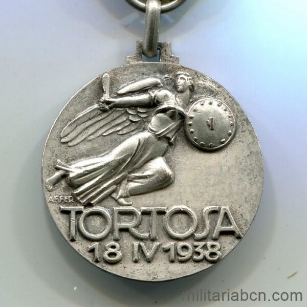 Medalla Italiana de la Conquista de Tortosa. CTV. Guerra Civil Española.