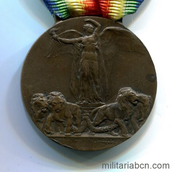 Italy. Inter-Allied or Victory Medal. FM Lorioli & Castelli model. milano.