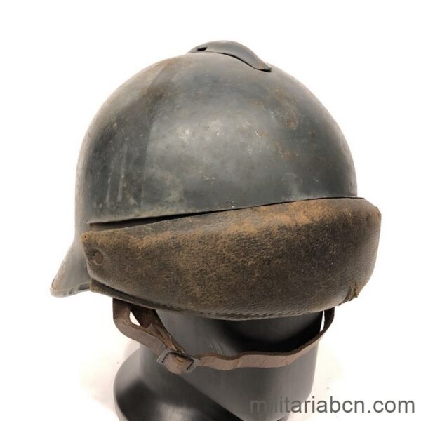 France. Jeanne d'Arc blue helmet. World War 2. It was the first French helmet from 1945