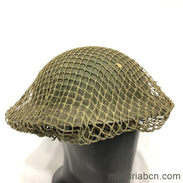 United Kingdom. British MK-II helmet with netting from WWII. marked 1944