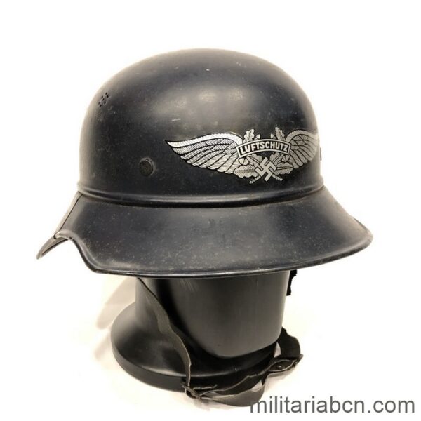 Germany III Reich. Blue helmet of the Luftschutz, model 38. Gladiator. World War 2.