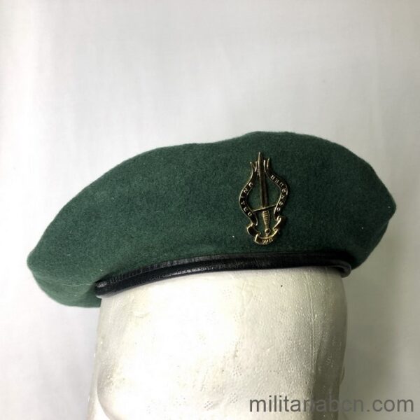 Belgium. Green beret of the 3rd Belgian Parachute Battalion.