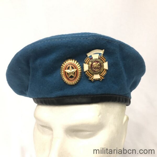 Russia. Russian Federation. Paratrooper blue beret.