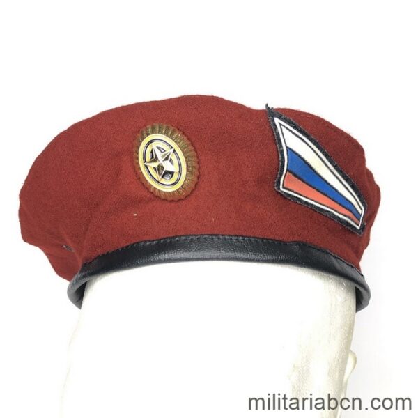 Russia. Russian Federation. Red beret of the Special Forces. Spetsnaz