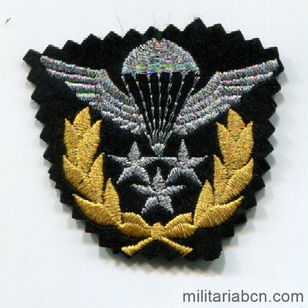 Islamic Republic of Iran. Army Paratrooper Wings, Artesh in cloth. Master. Jumpmaster.