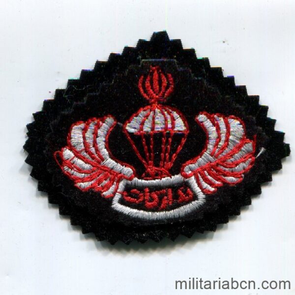 Islamic Republic of Iran. Army Parachute Wings, Artesh. Cloth. N1.