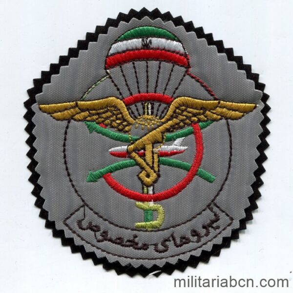 Islamic Republic of Iran. Arm patch of Paratroopers of the Artesh or Army. N4,