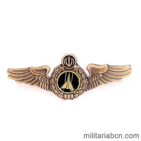 Islamic Republic of Iran. Fighter Pilot Badge. N5. Iranian Air Force