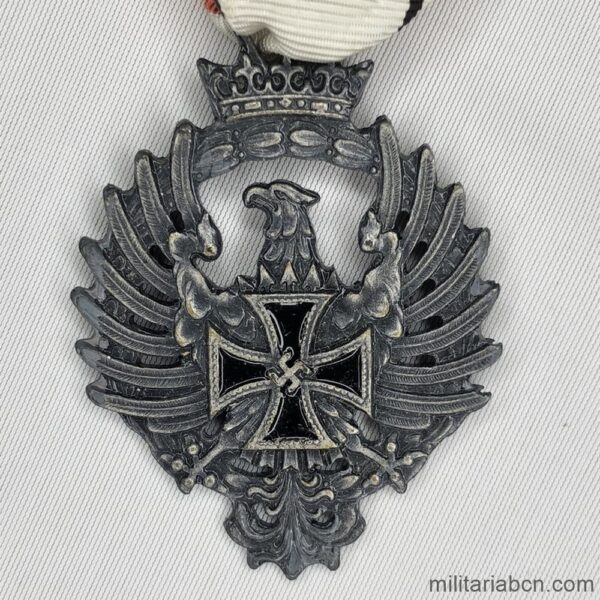 Medalla de la División Azul. Fabricado por Díez y Compañía SA Madrid. detalle