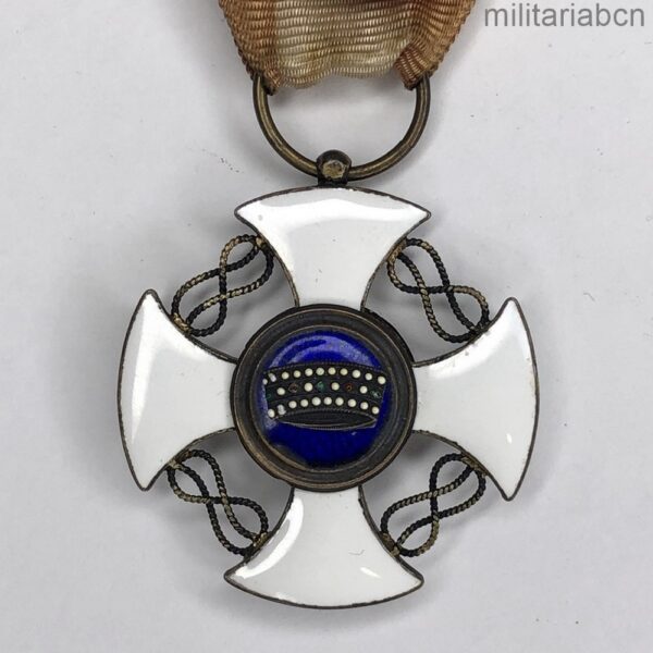 Italy. Officer's Cross of the Order of the Crown of Italy. Vittorio Emanuelle III period