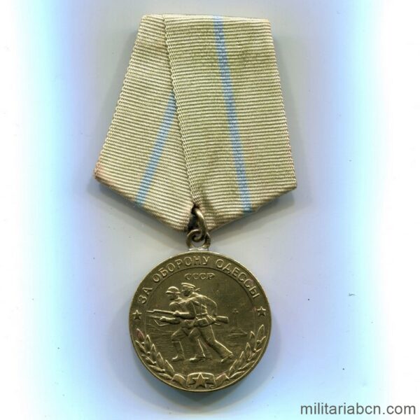 URSS. Unión Soviética. Medalla por la Defensa de Odessa. Variante 1.