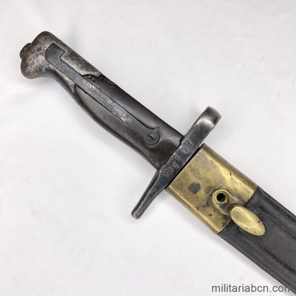 Italy. Bayonet M1870. Cut out and used in World War 1 and Spanish Civil War
