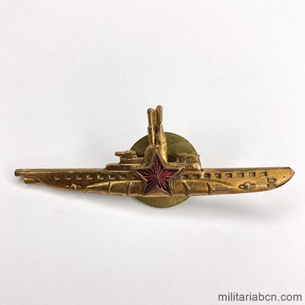 USSR Soviet Union. Submarine Commander Badge. 1943-1987. Gold version.