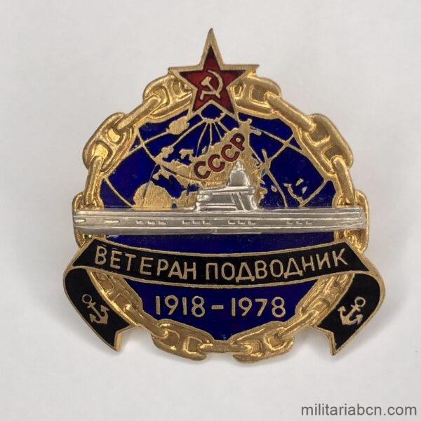 Soviet Union. Veteran Diver Badge 1918-1978