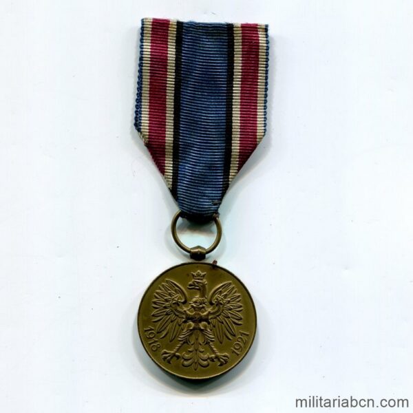 Medalla Conmemorativa de la Guerra Polaco Soviética 1918-1921.