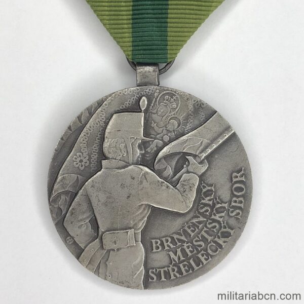 Czech Republic. Medal of the 2nd Centenary of the Brno Municipal Rifle Corps 1789-1989