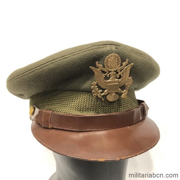 USA. Army Officer Cap. WWII. Manufactured by Bancroft