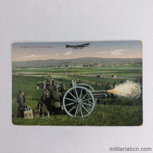 Germany. Postcard of the 1st World War. Artillerie in Feuerstellung