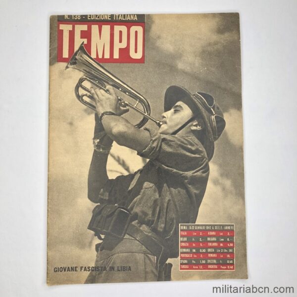 Italy. Tempo Magazine nº 138 of January 15, 1942