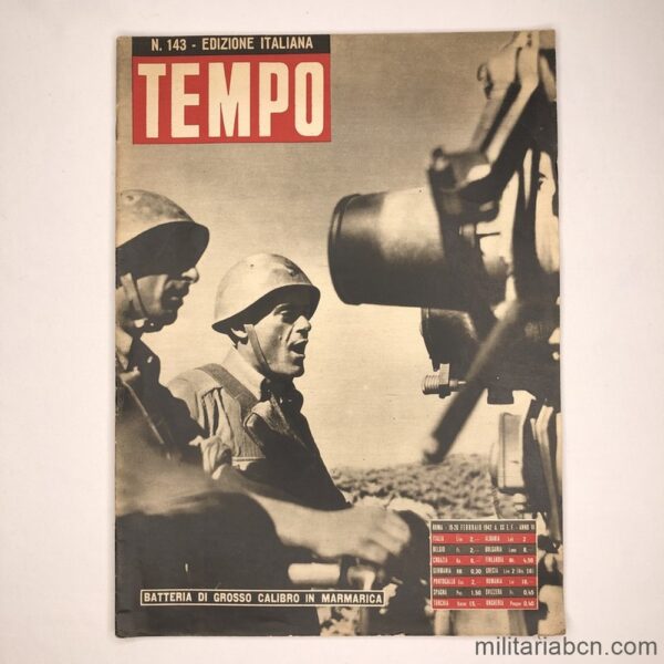 Italy. Tempo Magazine nº 143 of February 19, 1942